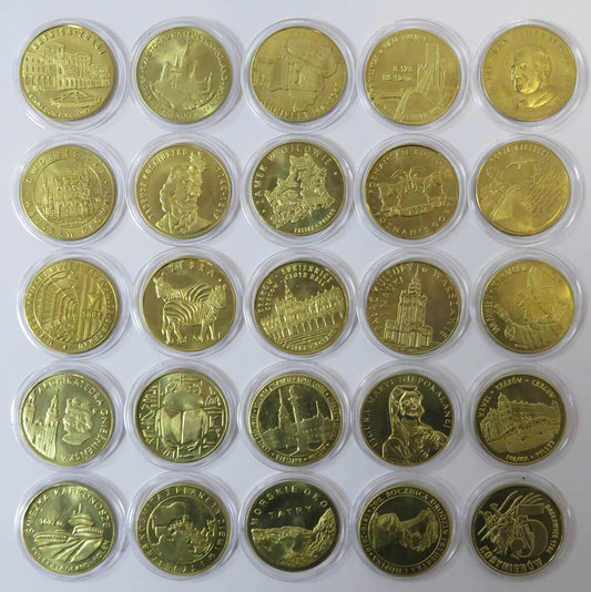 25 numizmatów, zabytki, Tatry, Jan Paweł, inne, Mennica Piętka