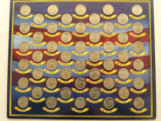 USA ¼ dollara, State Quarter Collection, 1999-2008 - zestaw 50 monet