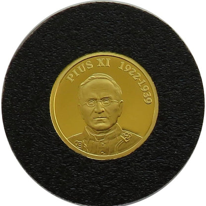 10 dolarów, Papież Pius XI, złoto Au 999