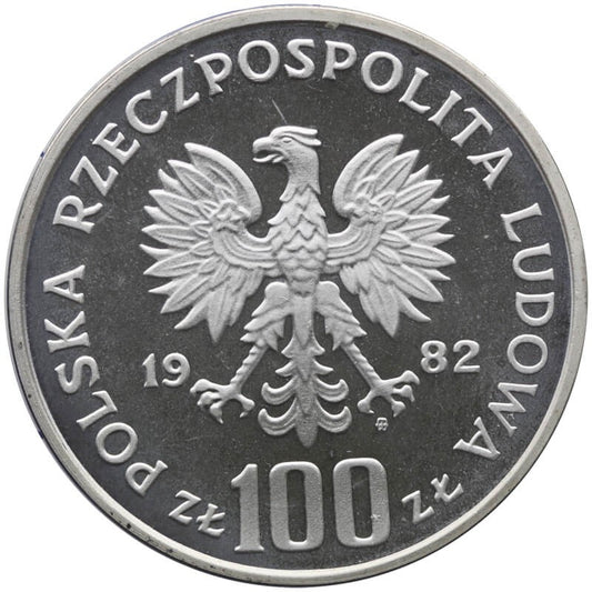 100 zł, Bociany, bocian próba, 1977 r