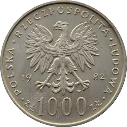 1.000 zł Jan Paweł 2, 1982 / 1983, Srebro Ag