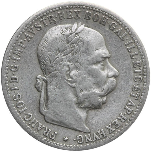 Austria 1 korona, 1899, srebro