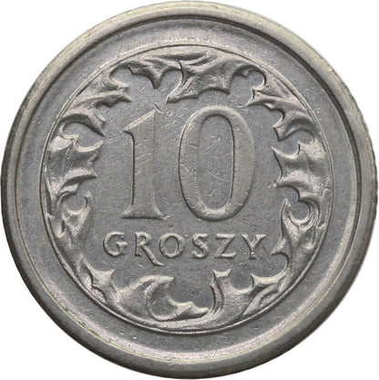 Destrukt, 10 groszy 2010, skrętka w lewo 160 stopni, prawie odwrotka, st. 3+