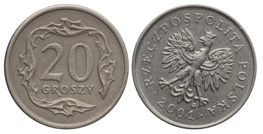 Destrukt, 20 groszy 2001, skrętka w prawo 25 stopni, st. 3