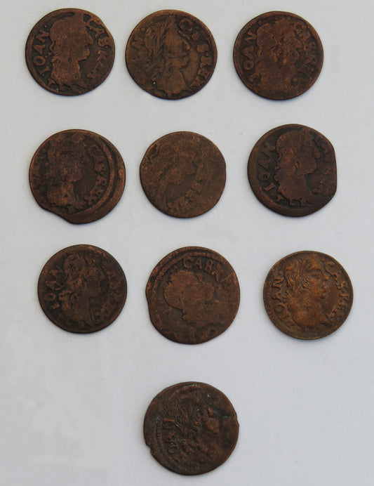 Lot: Jan Kazimierz, boratynki 10 szt.