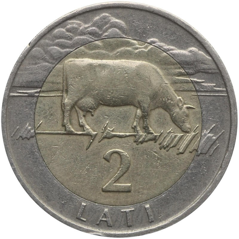 Łotwa 2 łaty, 1999