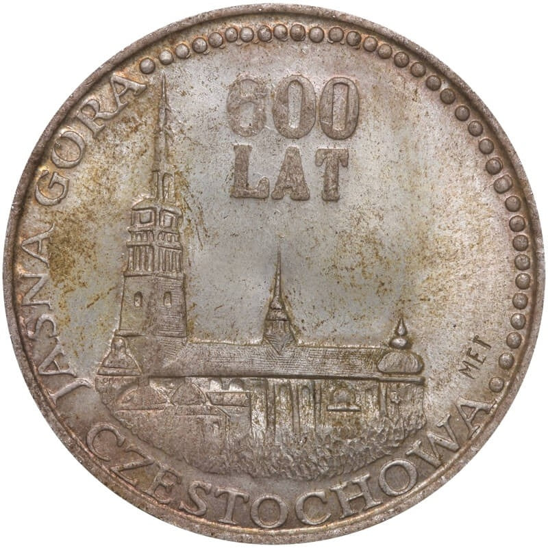 Medal Jan Paweł II - 600 lat Jasnej Góry, srebro Ag900