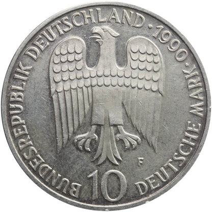 Niemcy 10 marek, 1990 800. rocznica śmierci Fryderyka I Barbarossy