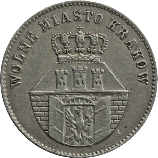 Wolne Miasto Kraków 1 złoty, 1835