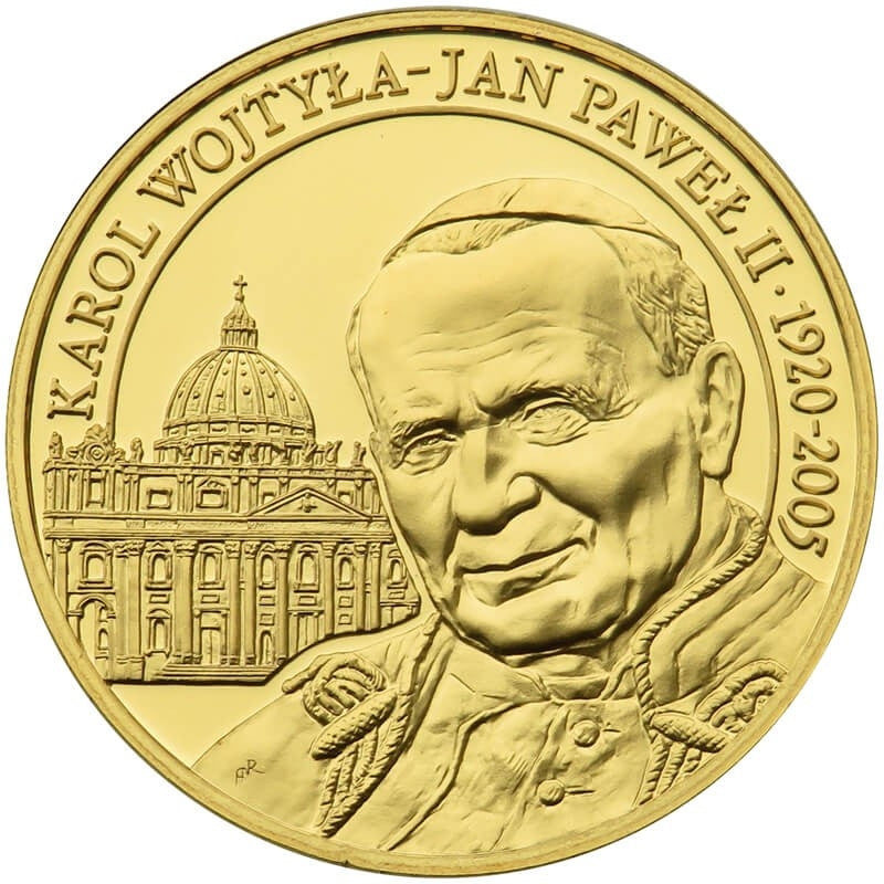 Polska, medal Jan Paweł II, Wielcy Polacy, platerowany