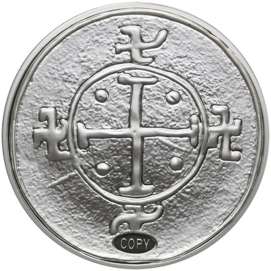 Replika  Denar Mieszka I, platerowana