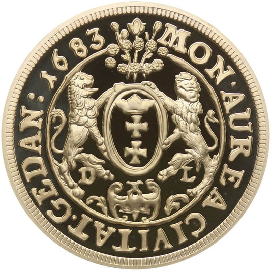 Replika  Dukat Gdański Jan III Sobieski, platerowana