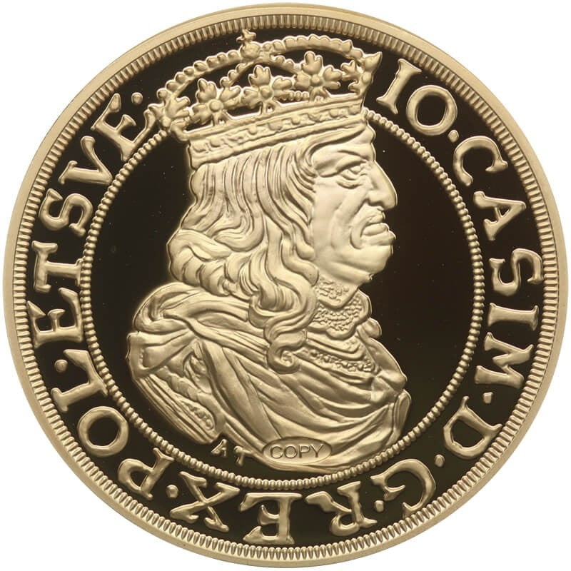 Replika  Dukat Koronny Jana Kazimierza, platerowana