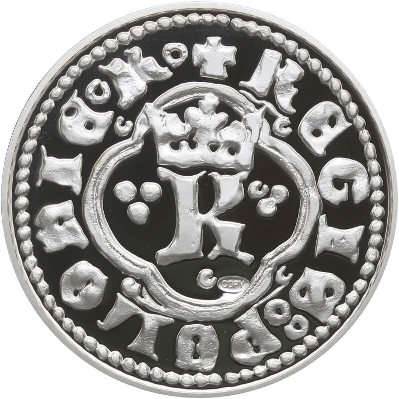 Replika  Kwartnik Ruski Kazimierza III Wielkiego, platerowana