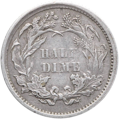 USA ½ dime, 1861 Siedząca Wolność, ładna