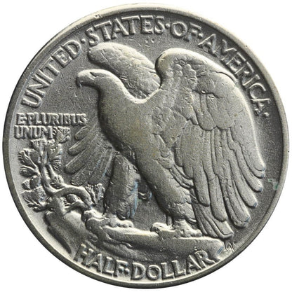 USA ½ dolara, half dollar 1941 - idąca Wolność, Filadelfia, 3/3+