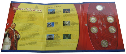 Wielcy Papieże w historii kościoła + Papieże XIX wieku- zestaw 15 medali, Jan Paweł