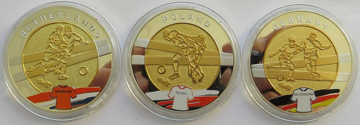 Zestaw 3 medali EURO - POLSKA-UKRAINA 2012